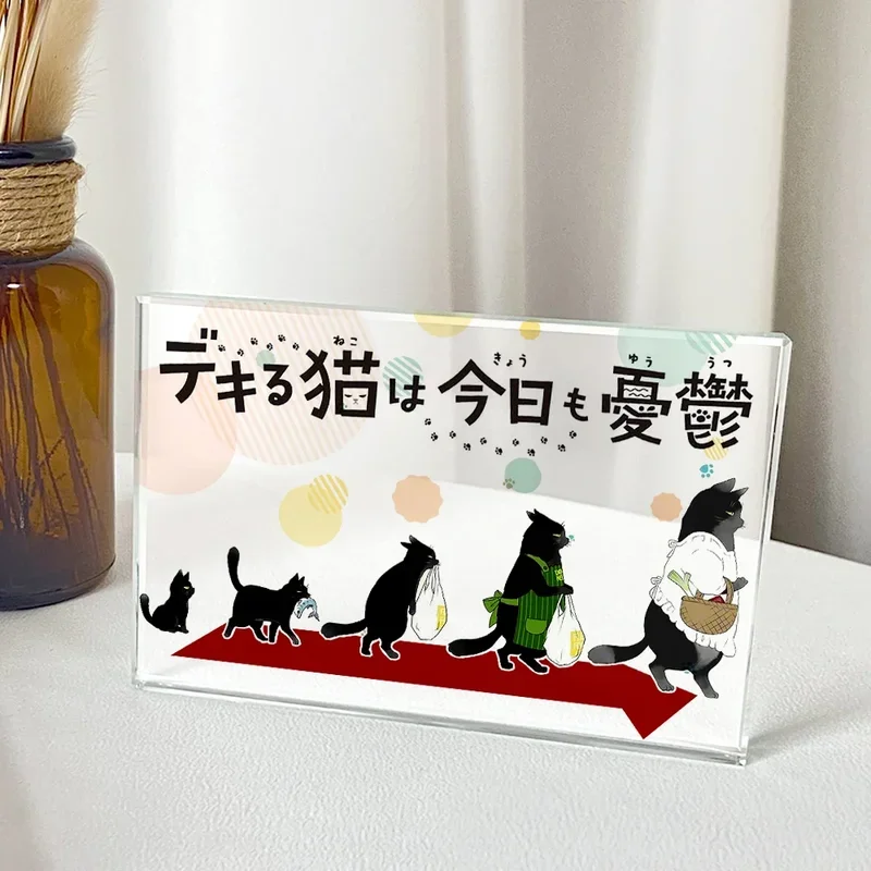 Аниме стоячая модель Косплей настольное украшение мастерская кошка снова