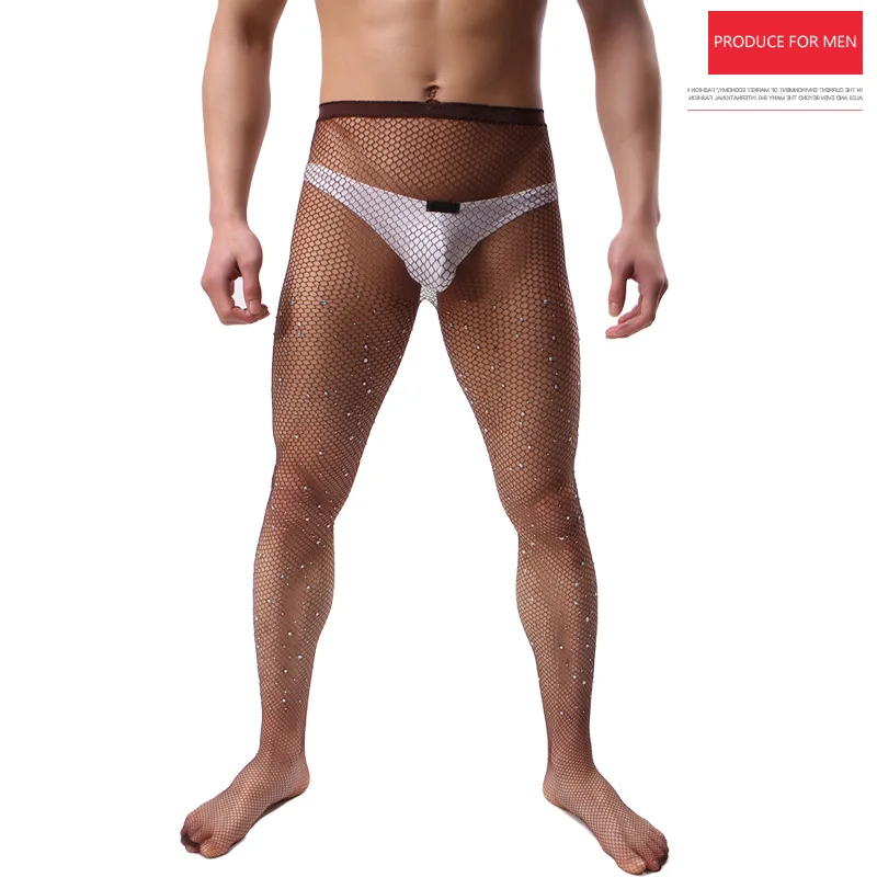 

Мужские высокоэластичные чулки из сетчатой ткани, чулки, колготки для мужчин, сексуальное боди для взрослых, эротический ночной клуб вечерн...