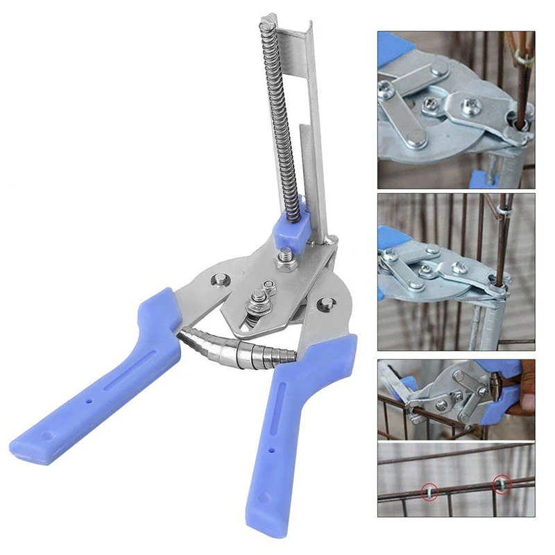

Hog Ring Pliers + Hog Rings M Nails Poultry Cage Installation Tools Fences Netting Tags Traps Cage Dropshipping