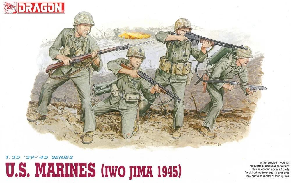 

Dragon 6038 1/35 U.S. Marines Iwo Jima 1945