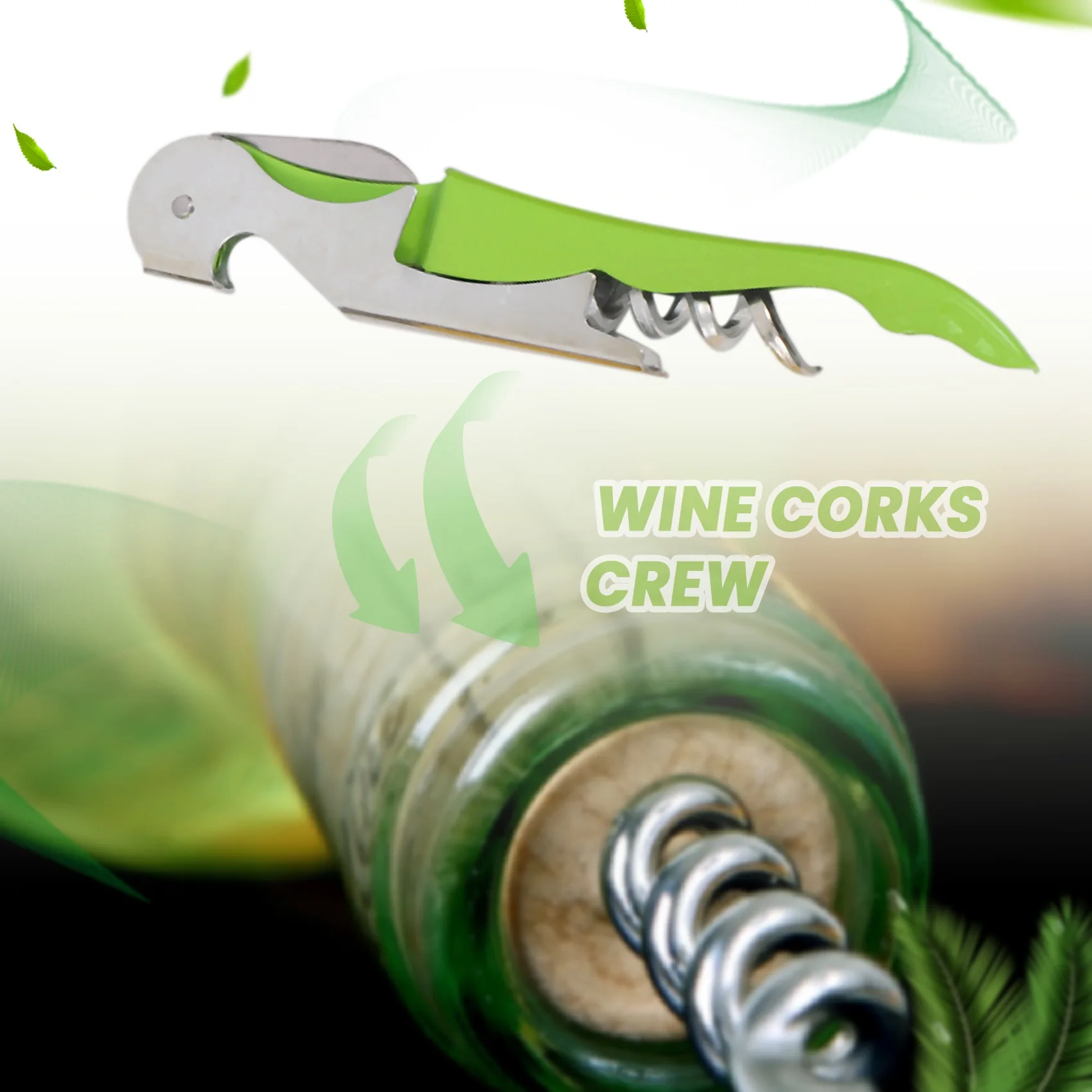 

5 Pack Corkscrew Heavy Duty Wine Opener Set with Foil Cutter and Bottle Opener Wine Key for Waiters,Home