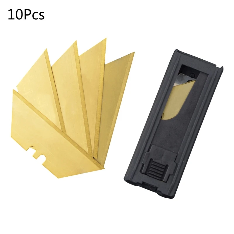 

10 Pack Utility Knife Blades Replacement Blades SK5 High Carbon Steel