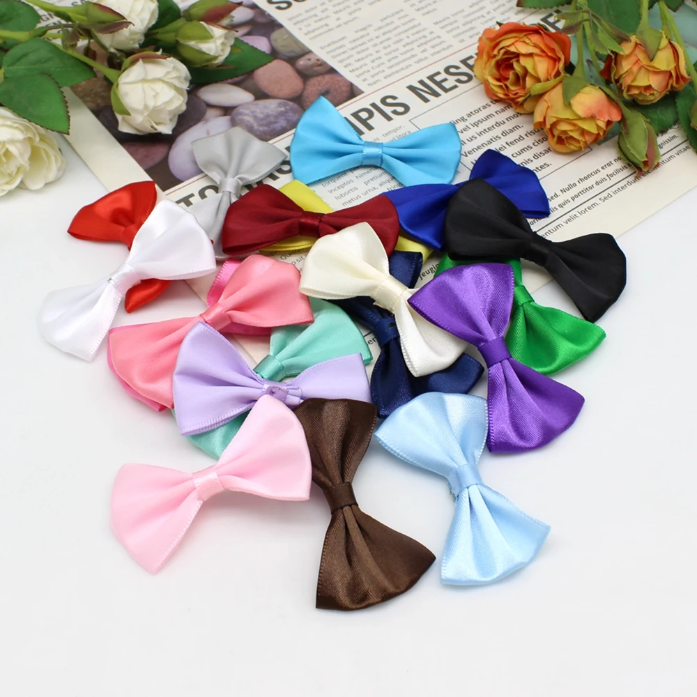 

20 или 50 шт./лот, 40 мм-60 мм, банты для девочек, бутик, ремесло, свадебные украшения, галстуки-бабочки, заколки для волос, бант для волос домашних животных, ремесленный декор