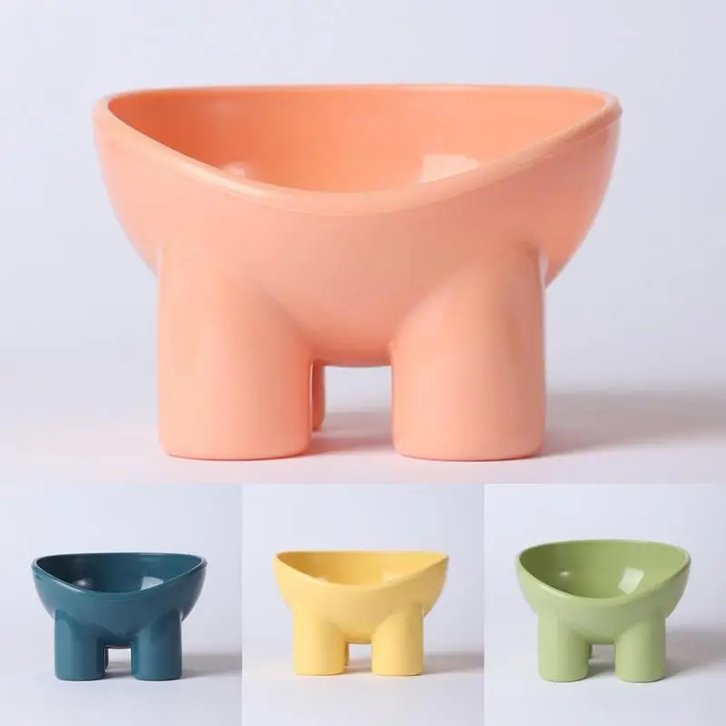 

Cat Food Bowl Raised Anti-Vomiting Elevated Cat Bowls With Stable Base Cats Non-slip Food And Water Feeder Gift For Pets