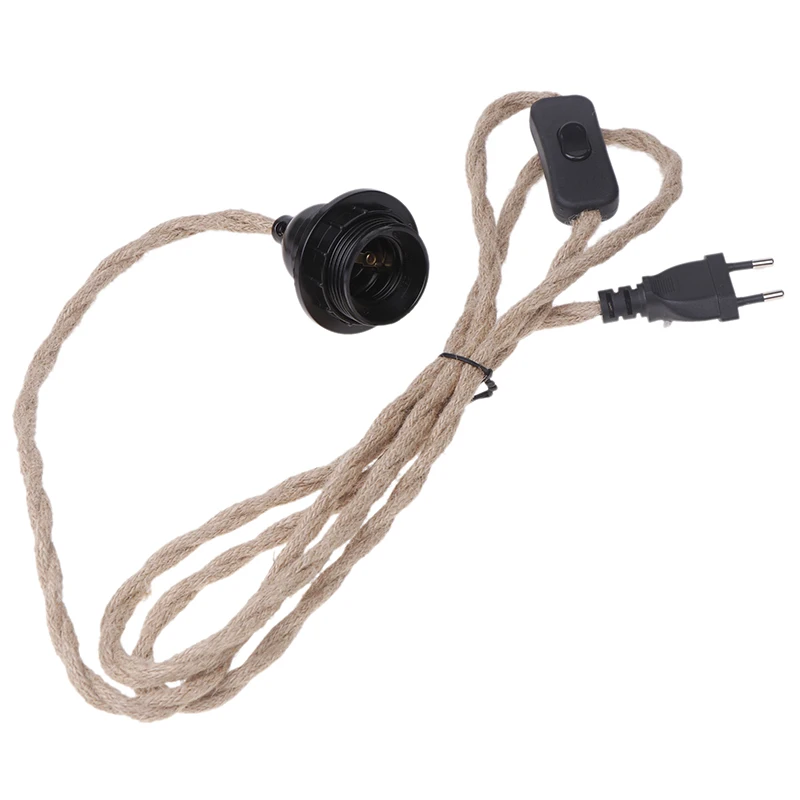 1 шт. съемная люстра E27 на пеньковой веревке 2/3/4 5 м