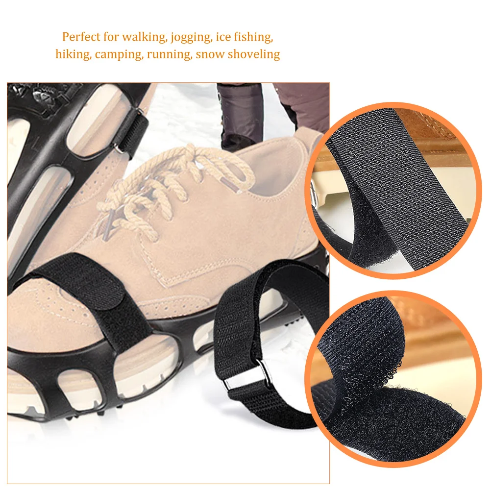4 шт. ледяные бутсы для ботинок мужские нескользящие кабельные стяжки обувь кошки