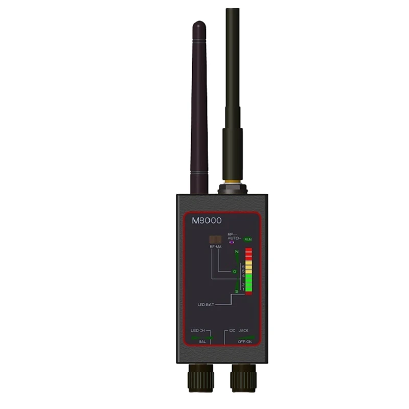 Radio Anti Detector Black FBI GSM RF Wireless Signal Auto GPS Tracker Camera Finder Bug+Magnetic Antenna Bug Detection EU Plug