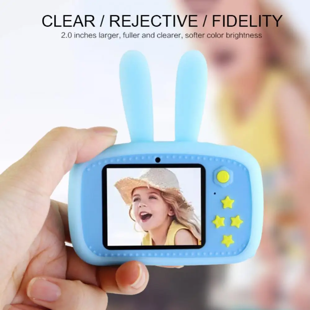 

1080p Digital Camera 600 MAh 2.0 Inch Screen Kids Camera 13 Million Pixel Creative Camera Birthday Gift Cartoon Birthday Gift