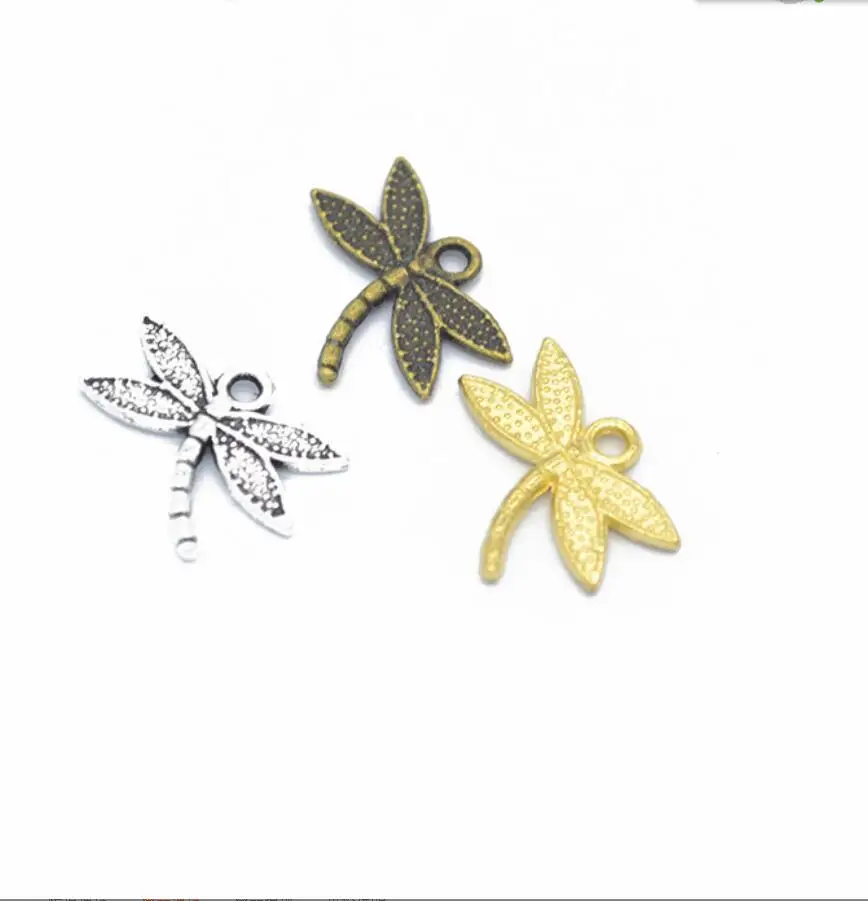 

10pcs Charms Dragonfly 18*13mm Handmade Craft Pendant Making fit,Vintage Tibetan Bronze Silver color,DIY For Necklace F0664