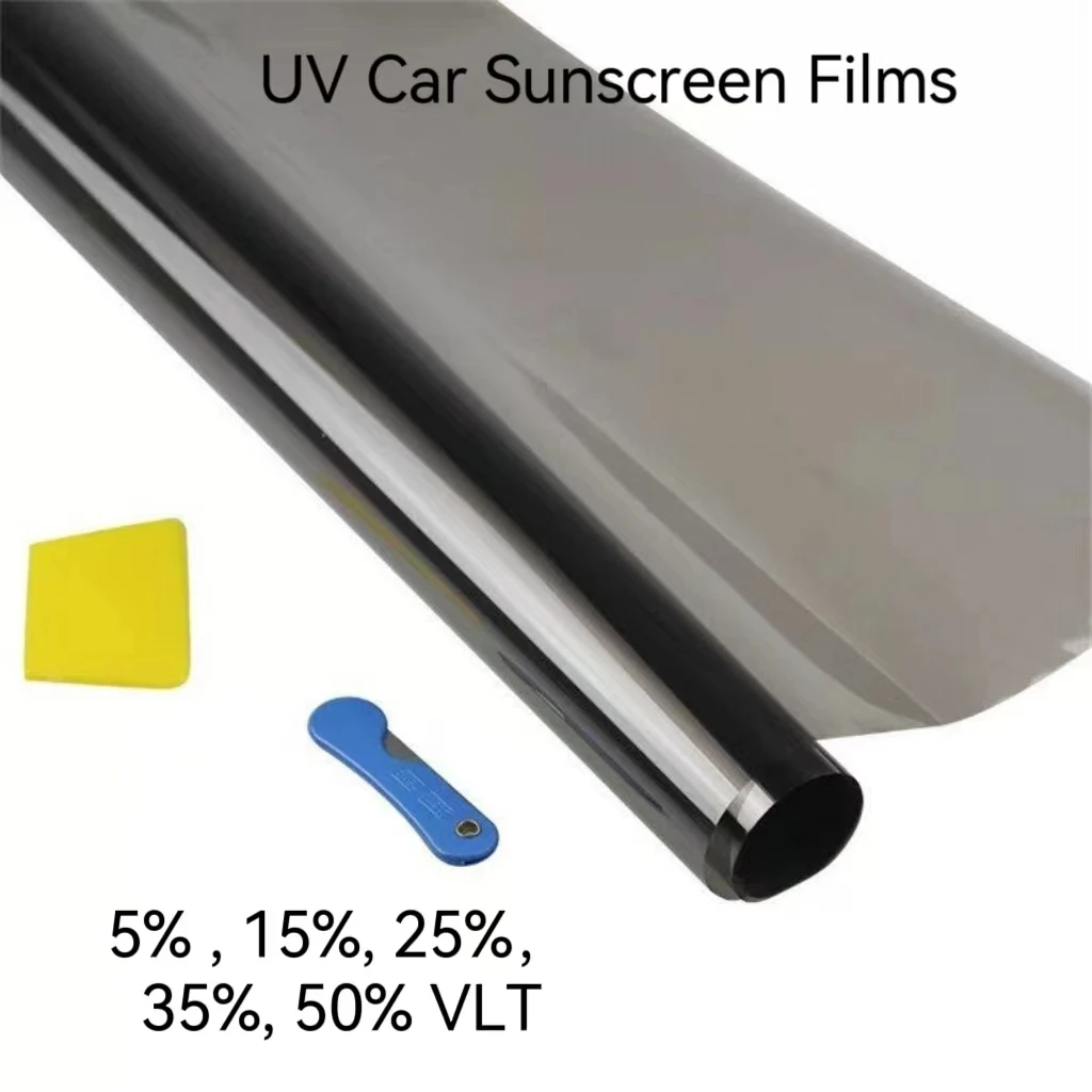 

Солнцезащитная пленка для автомобильного стекла, изоляционная поляризационная пленка 300 см x 50 см VLT, Тонировка окон, УФ-защитная пленка, наклейки 5%, 15%, 25%, 35%, 50%