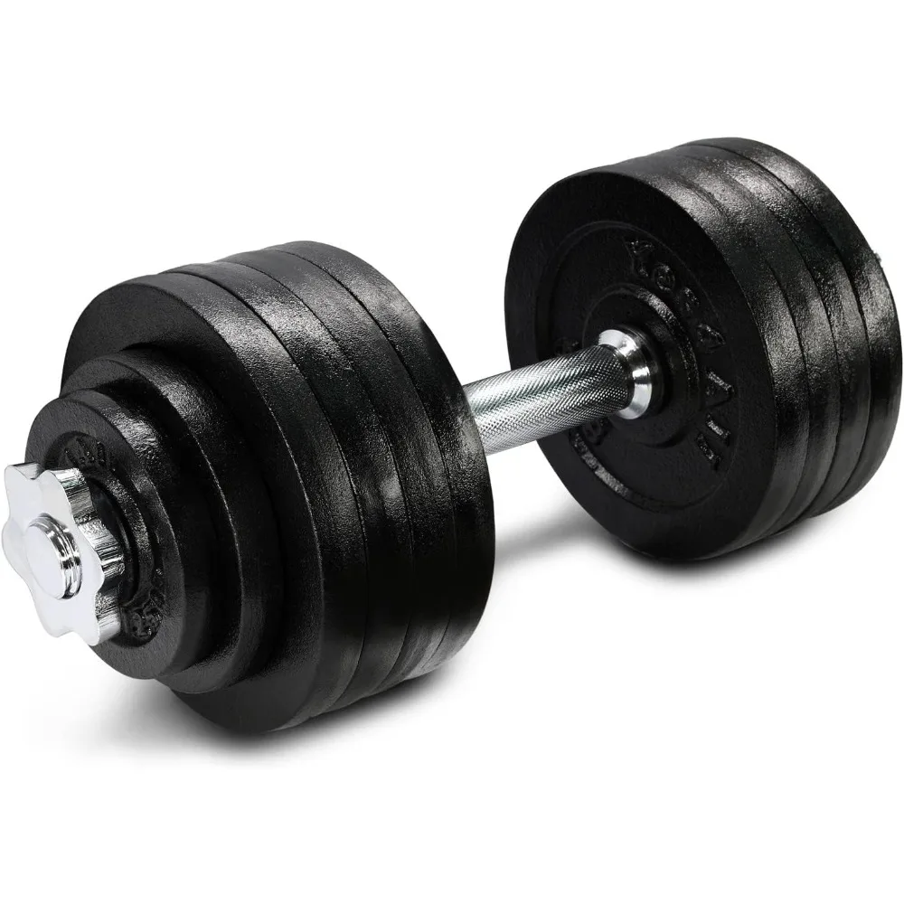 

52.5 Lbs Adjustable Dumbbell Weight Set for Home Gym, Cast Iron Dumbbell, Single Free Shipping