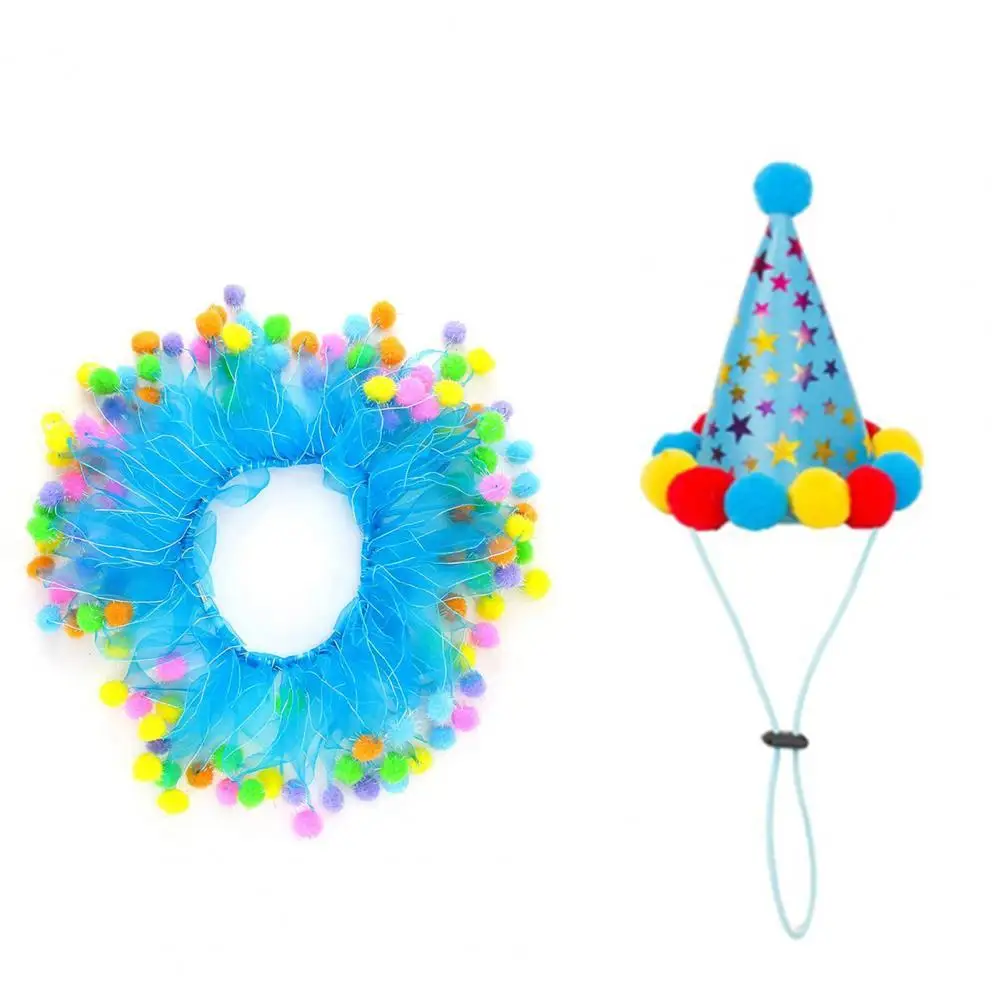 2 шт./компл. головной убор для домашних животных на день рождения милая одежда