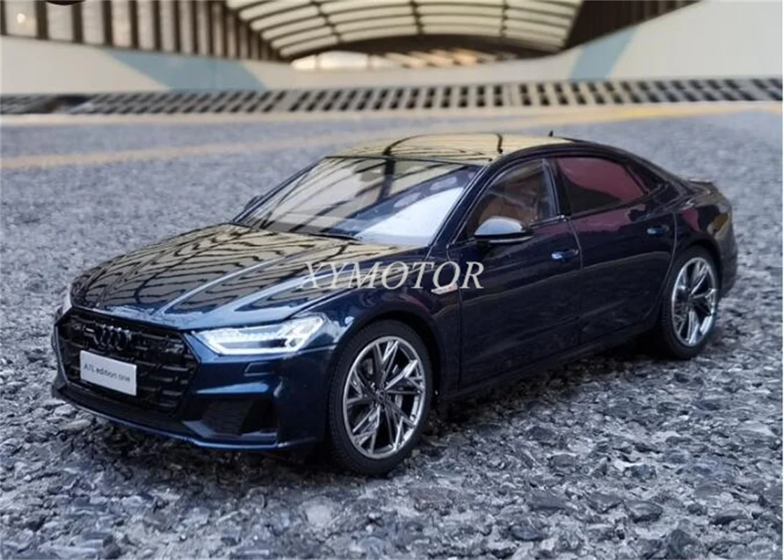 

1/18 For Audi A7L Diecast Metal Model Car Boys Girls Toys Hobby Gifts Blue/Cyan Collection Ornaments Display