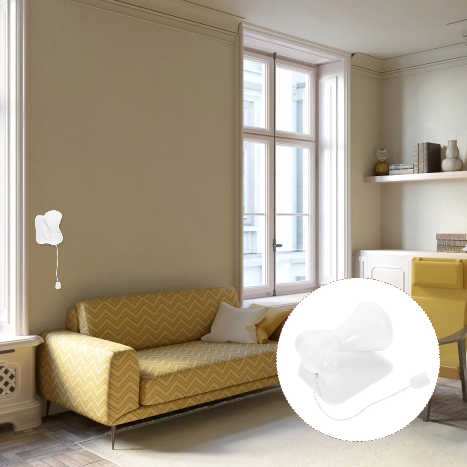 

Lightlights Bulb Led Wall Chainlamp Closetoperated Cabinet Mount Cord Portable Fixture String Adhesive Wire Night Switchoutdoor