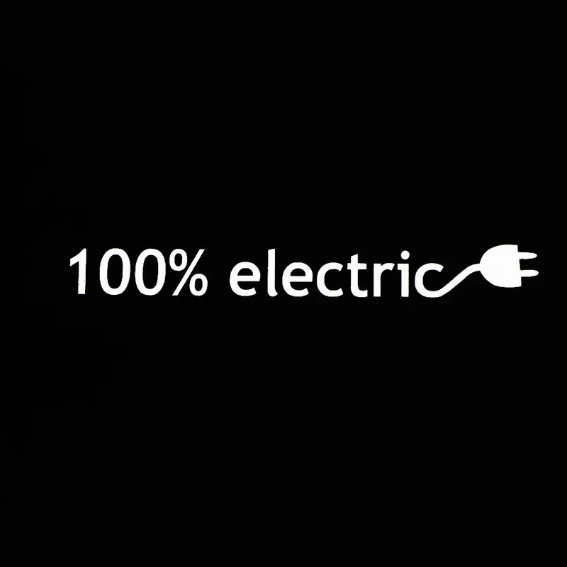 

Creative Cartoon Pattern 100% Electric Car Sticker Fashion Decoration PVC Waterproof Sticker Black/White