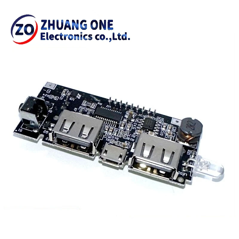 Модуль питания печатной платы с двойным USB 18650 для зарядки аккумуляторов 5 В 1 А а