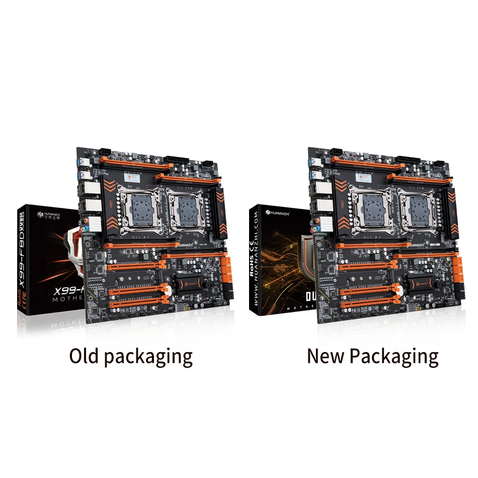 Материнская плата HUANANZHI F8D LGA 2011-3 Intel XEON Dual E5 LGA2011-3 все серии DDR4 RECC Серверная рабочая