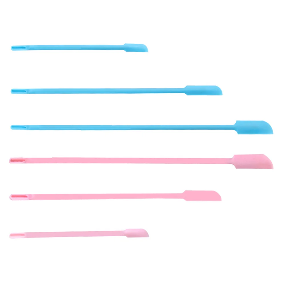 

6Pcs Bottle Scraper Spatula Ketchup Jar Scraper Silicone Makeup Spatula Thin Jar Scraper Silicone Scraper Set