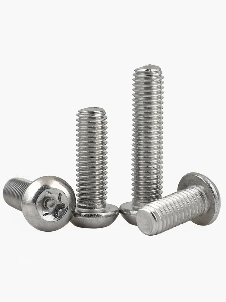 10pc 304 Stainless Steel Plum Anti-theft Screw Special with Column Anti-unloading Special-shaped Bolts M6 8-45mm 12mm 16mm