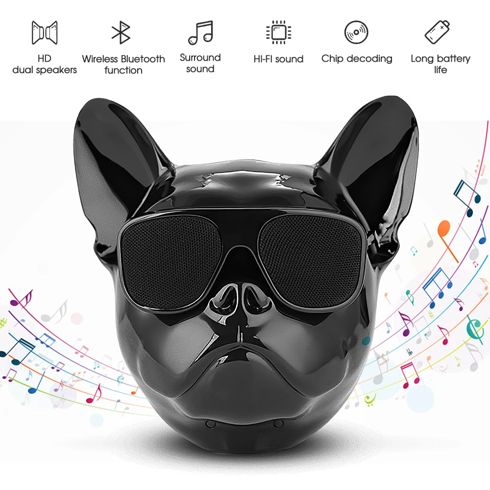 Миниатюрная беспроводная уличная колонка 7 Вт сабвуфер с поддержкой Bluetooth TF-карты