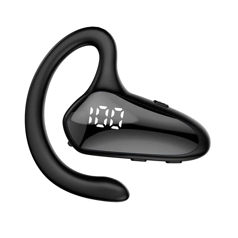 

Yx02 Wireless Bluetooth-compatible Headset Digital Display Bone Conduction Concept Business Ear-mounted Earphones