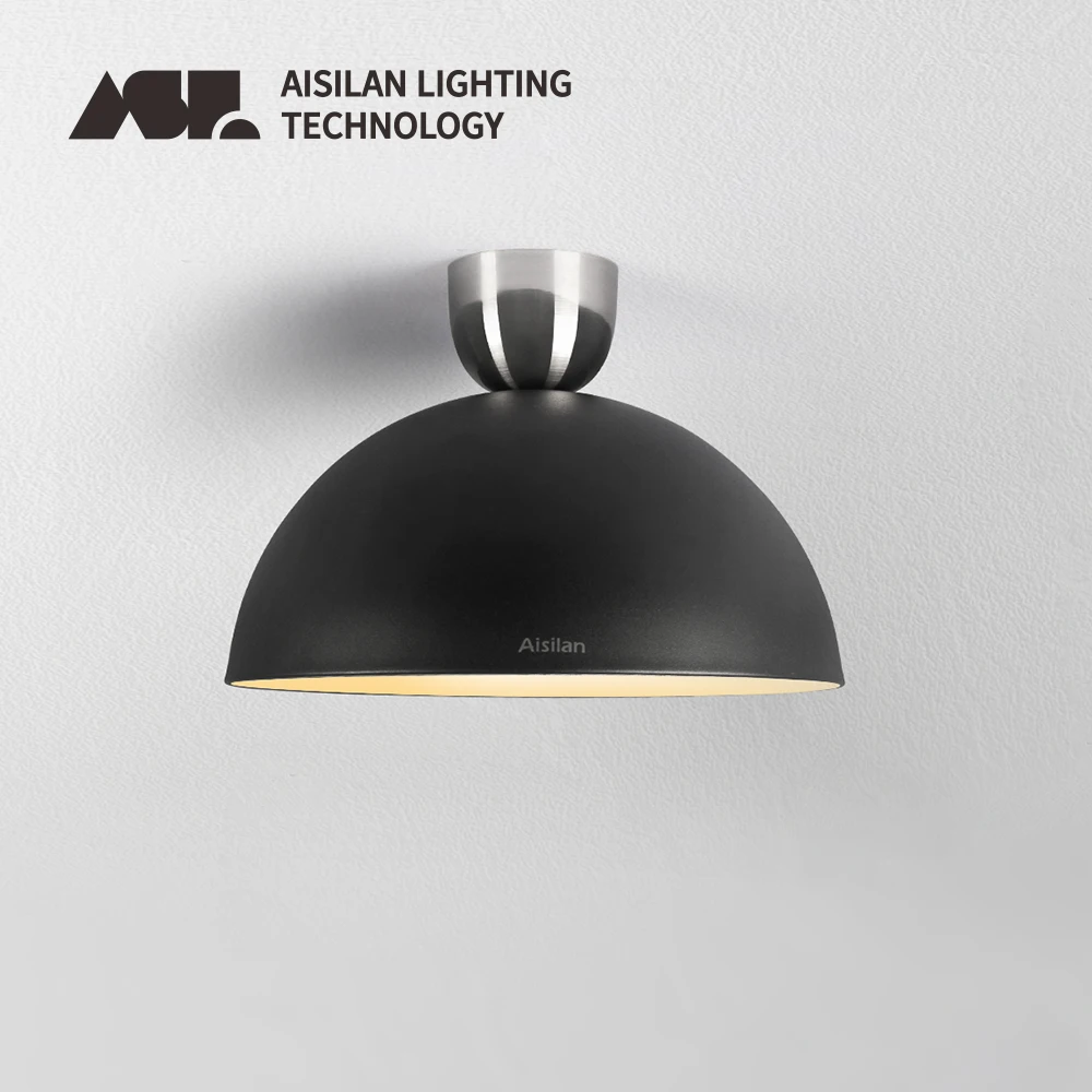 

Потолочный светильник Aisilan, песочно-черный, металлический