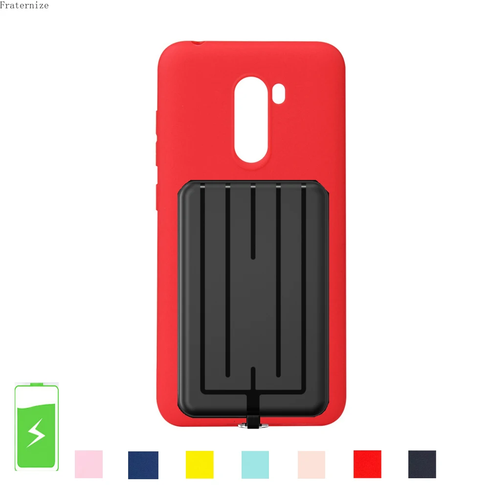 

Магнитный внешний аккумулятор 10000 мАч для Xiaomi POCO F1 type-c USB, портативный универсальный внешний аккумулятор, зарядный чехол с батареей