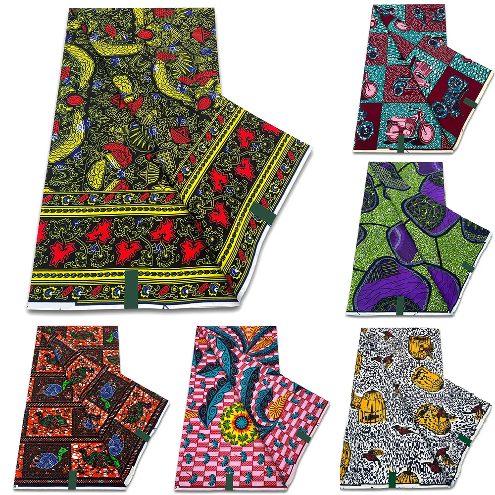 

Origina African Wax Fabric Veritable Wax Nigerian Ankara Block Prints Batik Fabric Dutch Pagne 100% Cotton 2023 For Sewing VL-68