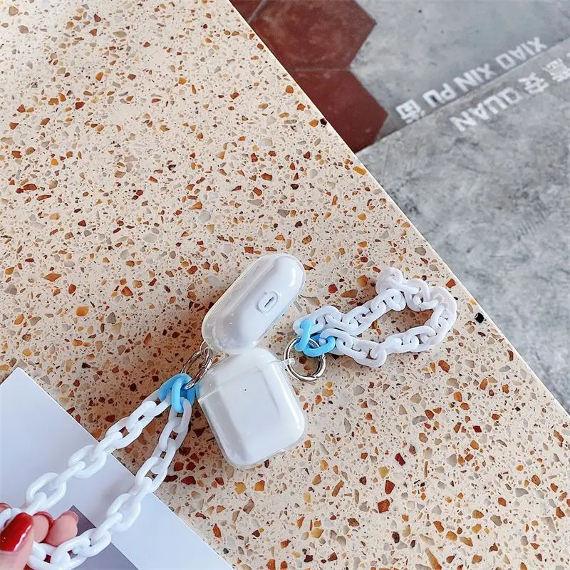 Прозрачный чехол для AirPods 3 2 1 Pro Pro2 цвет в ассортименте