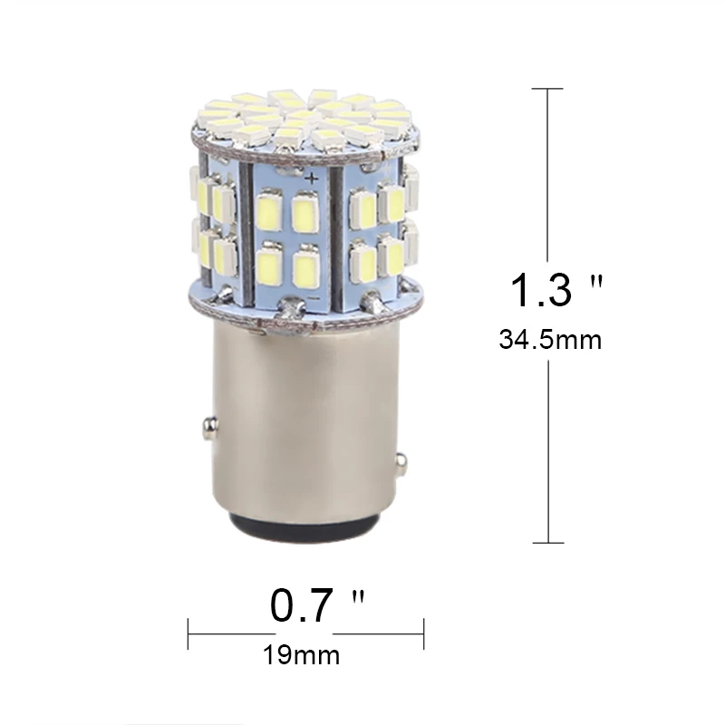 2 шт. габаритные фонари багажника 1157 белый 3020 50SMD светодиодный 12 В сигнальный