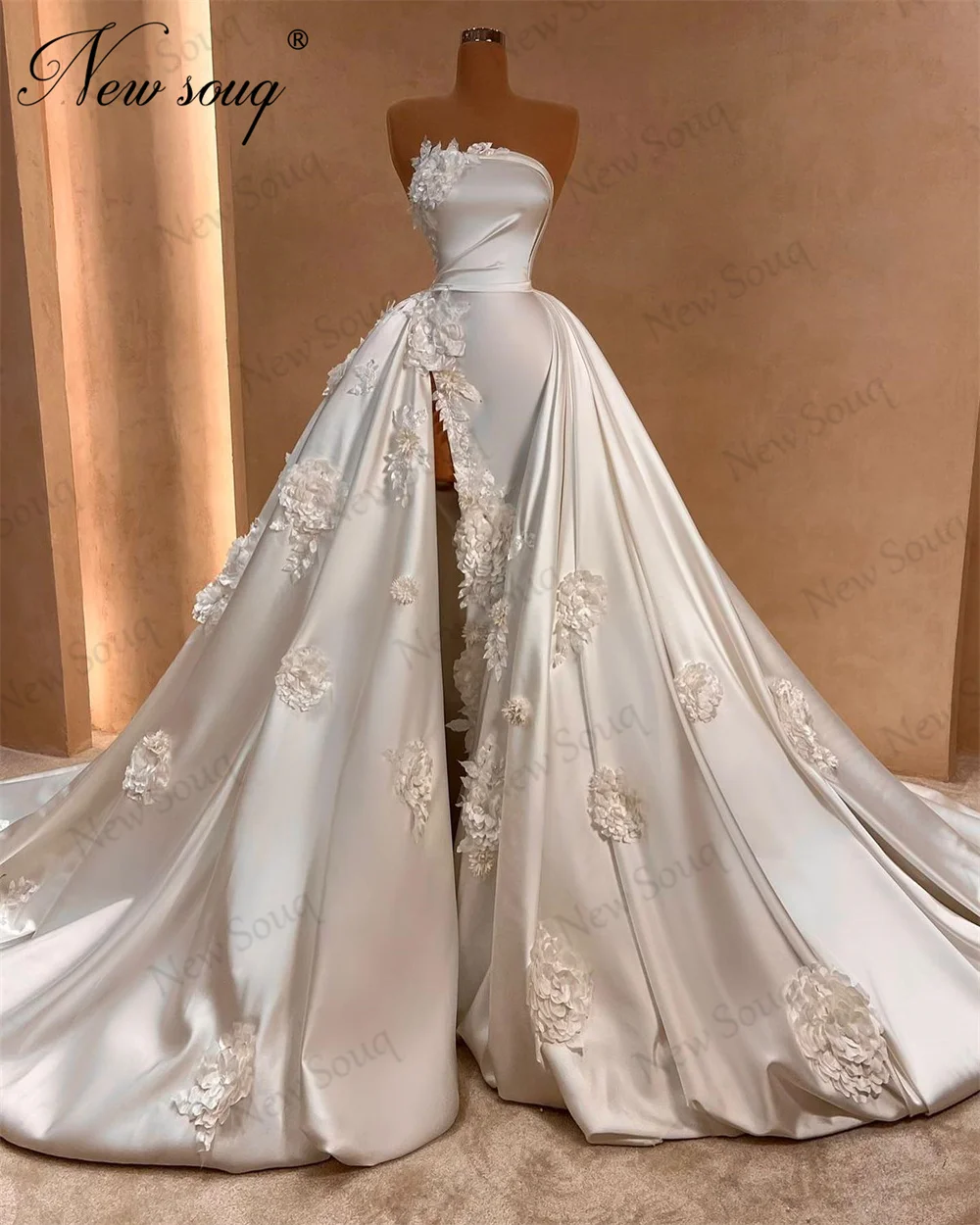 Уникальный дизайн платья для свадебной вечеринки без бретелек арабские