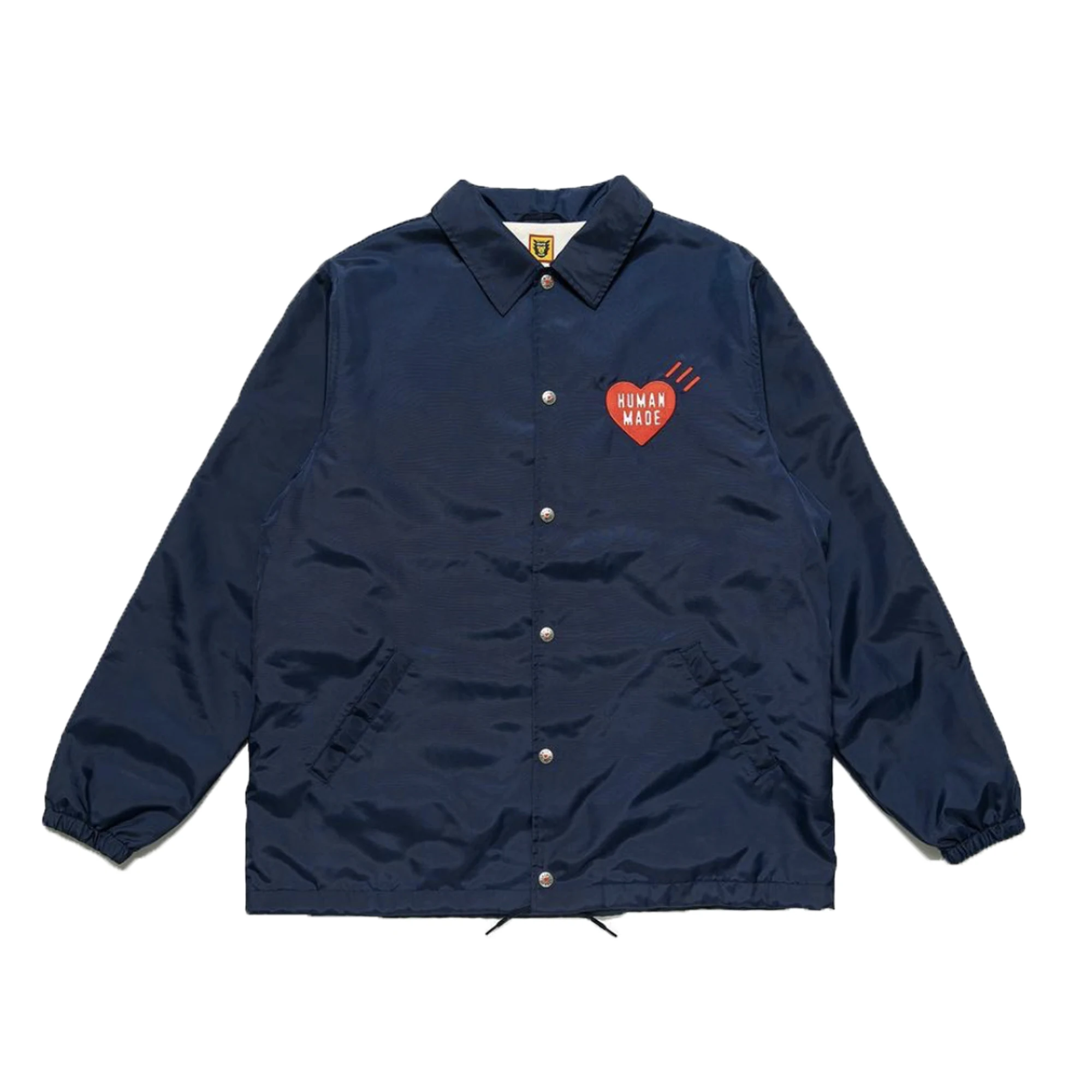 

HUMAN MADE ACHU 21AW Chest LOGO Back Hot Dog Windproof Fall Coach Jacket Stand Collar Coat