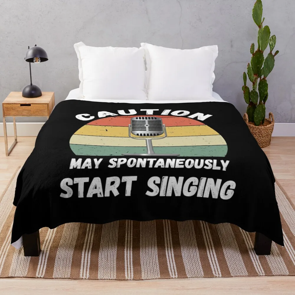 

Осторожно Начните пение, плюшевые флисовые одеяла с V-образным вырезом на кровать/диван, постельное белье, простыня для детей и взрослых