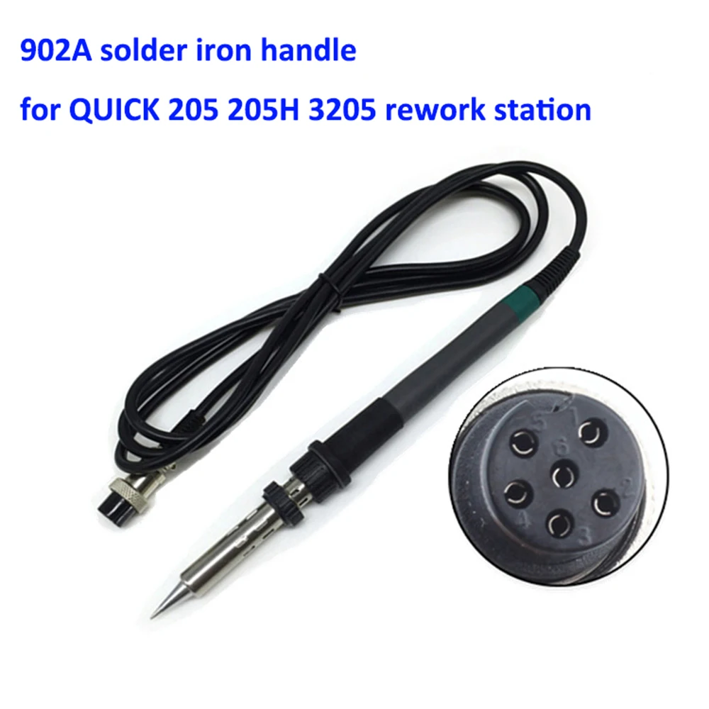 FEORLO 150W 902A припой Ручка Железная ручка электрического паяльника рукав нагревательный элемент для быстрого 205 205H 3205 паяльная станция