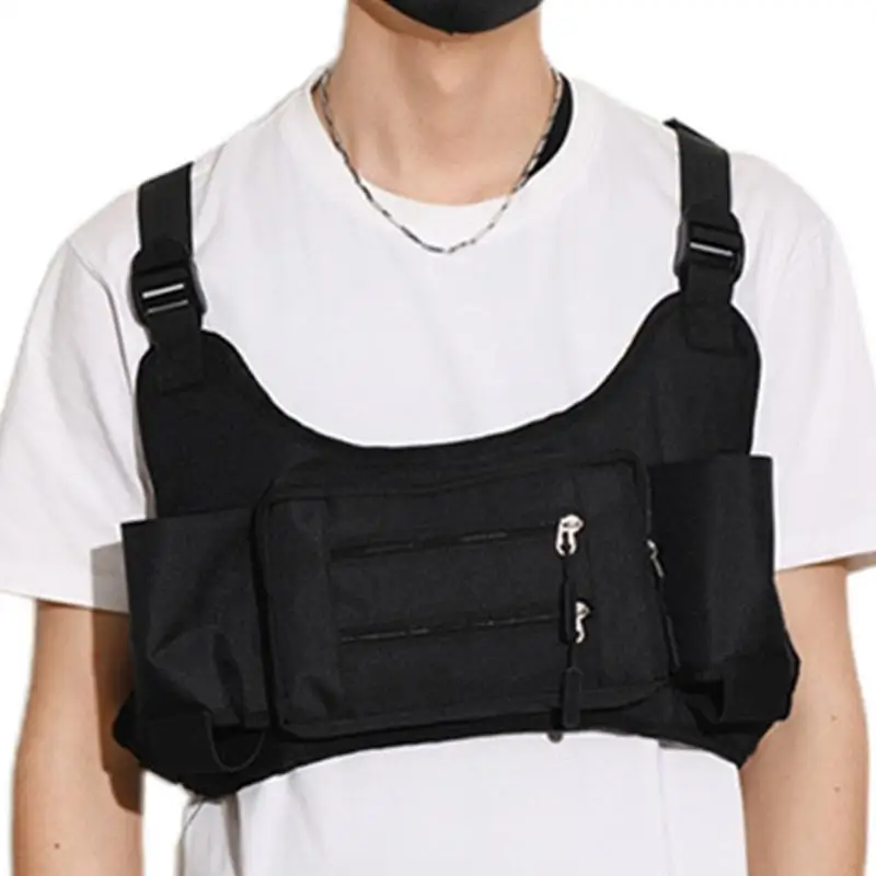 Нагрудная сумка для мужчин бега спорта нагрудная хранения с несколькими