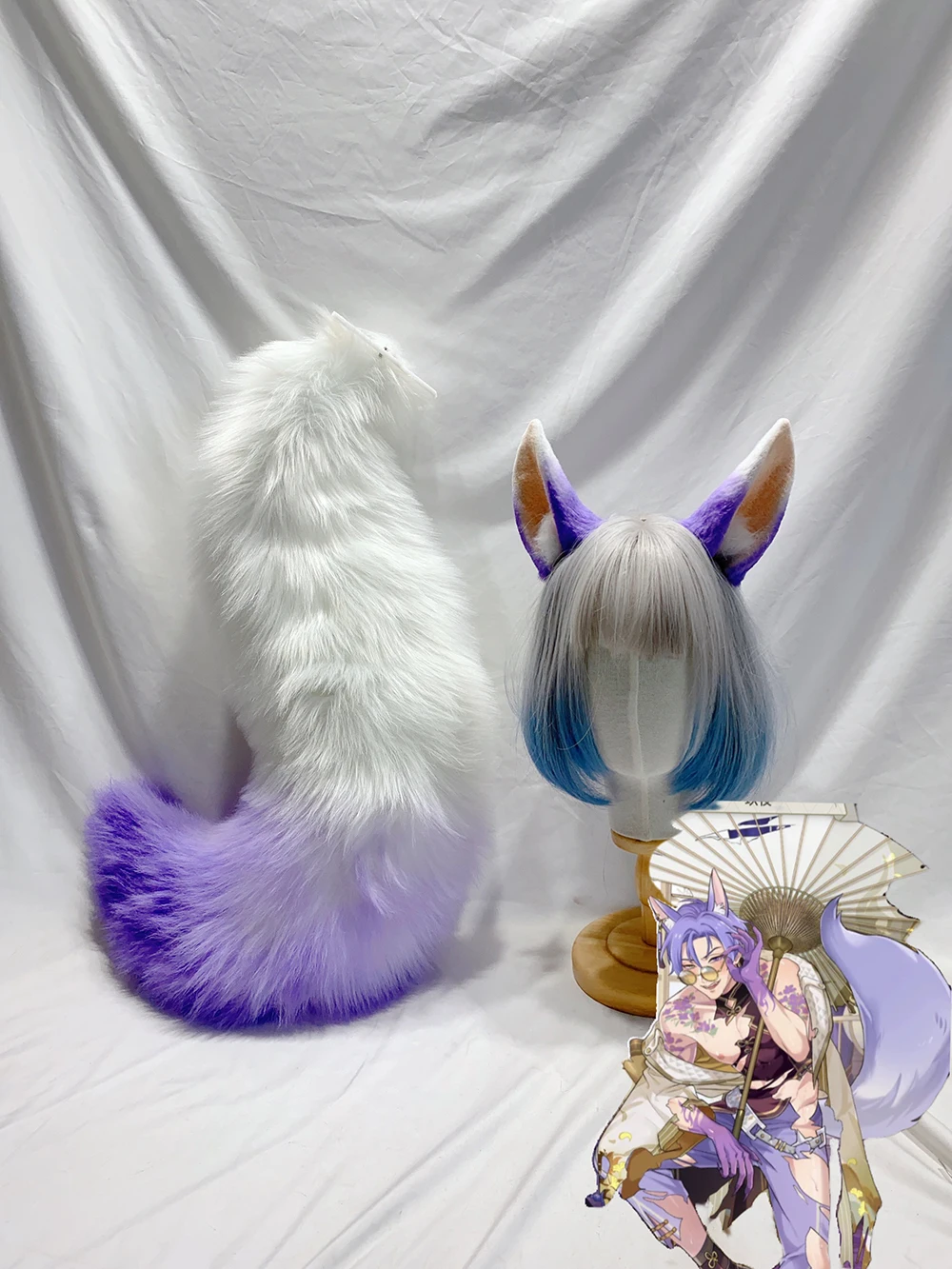 Kuya Ears Tail Nu: реквизит для карнавала косплея оружия аксессуары Хэллоуина Рождества