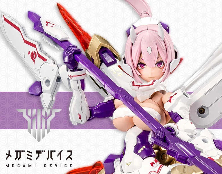 Фото Оригинальные фигурки в наличии KOTOBUKIYA, 1/1, MEGAMI DEVICE 12, аниме-фигурки асра с девятью хвостами, Сборная модель, подарок на день рождения №2