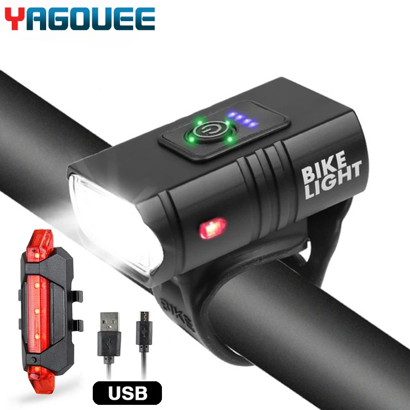 

Bicycle Light Rainproof USB Charging LED 1000 Lumens MTB Front Lamp Headlight Aluminum Ultralight Flashlight Bike Light