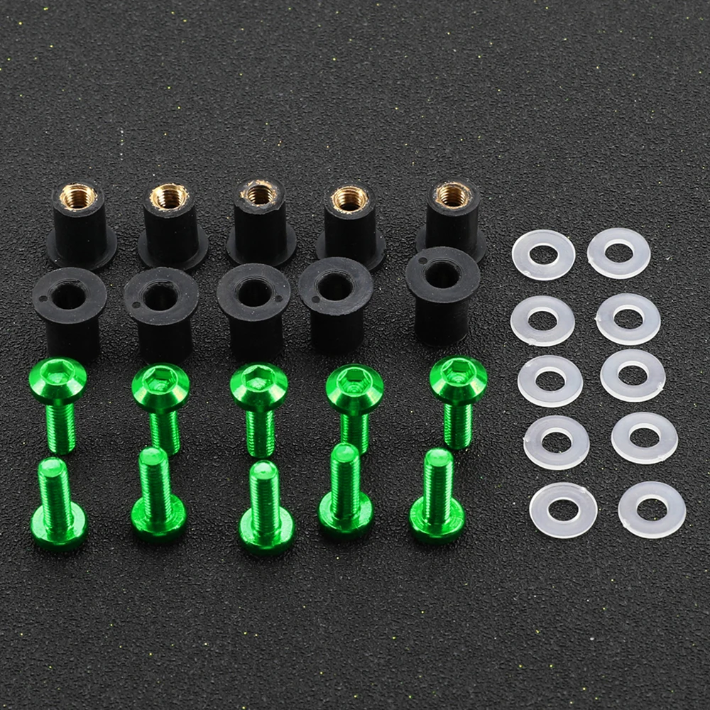 Болты на лобовое стекло для kawasaki NINJA 1000 125 250 300 650 400 R z650 z750 z800 z1000 SX Z900 RS 10 шт. 5 мм