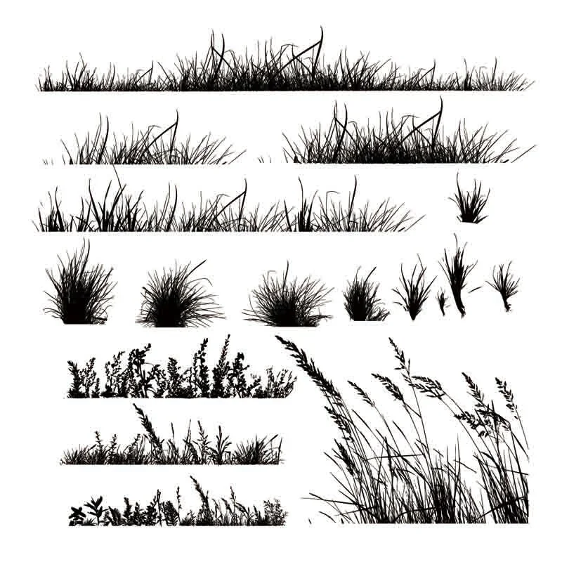 

Grass Clear Silicone Stamp/Seal for DIY Scrapbooking/photo Album Decorative Clear Stamp Sheets Rubber Stamps