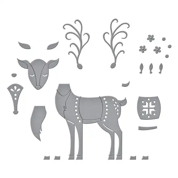 

Magical Deer New 2022 Winter Tales Series Cutting Die Scrapbooking Paper Making Embossing Frame Card Craft