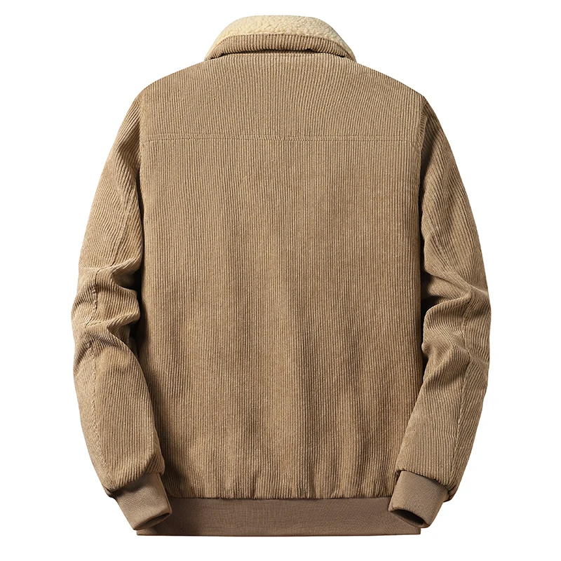Corduroy Parka Men's Winter Jacket Men 