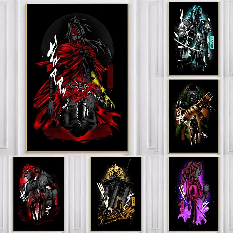 

Классическая Картина на холсте из аниме, переделанные фантазийные плакаты, плакаты для украшения гостиной, художественные картины на холст...