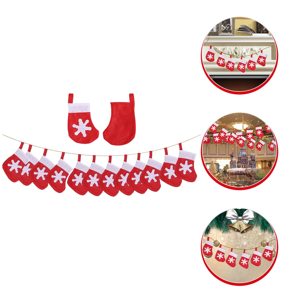 

Christmas Banner Tree Merry Felt Xmas Party Bunting Garland Holiday Vintage Mantle Pennant Decorations Garlands Stocking Hanging