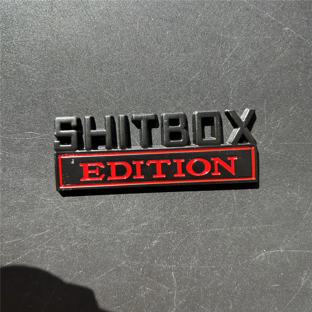 3 цвета 1 шт. 3D эмблема ABS SHITBOX EDITION значок автомобиля хвост боковая наклейка