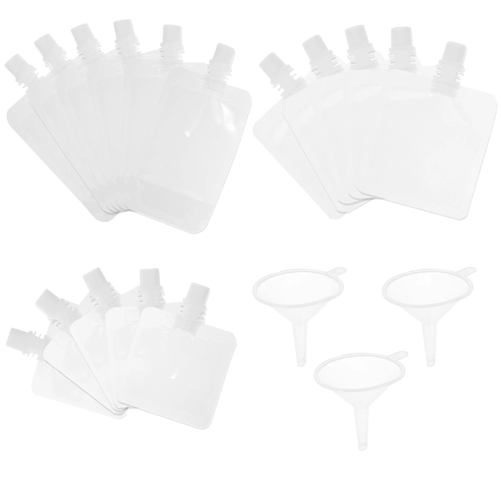 

Drink Container Clear Pouches Flasks Bags Reusable Plastic Drinks Storage