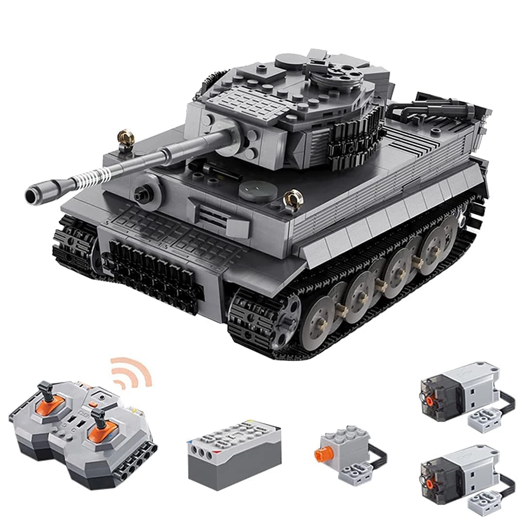 Немецкие военные танки на радиоуправлении WW2 Panzerkampfwagen VI Ausf. Конструктор E Tiger I для
