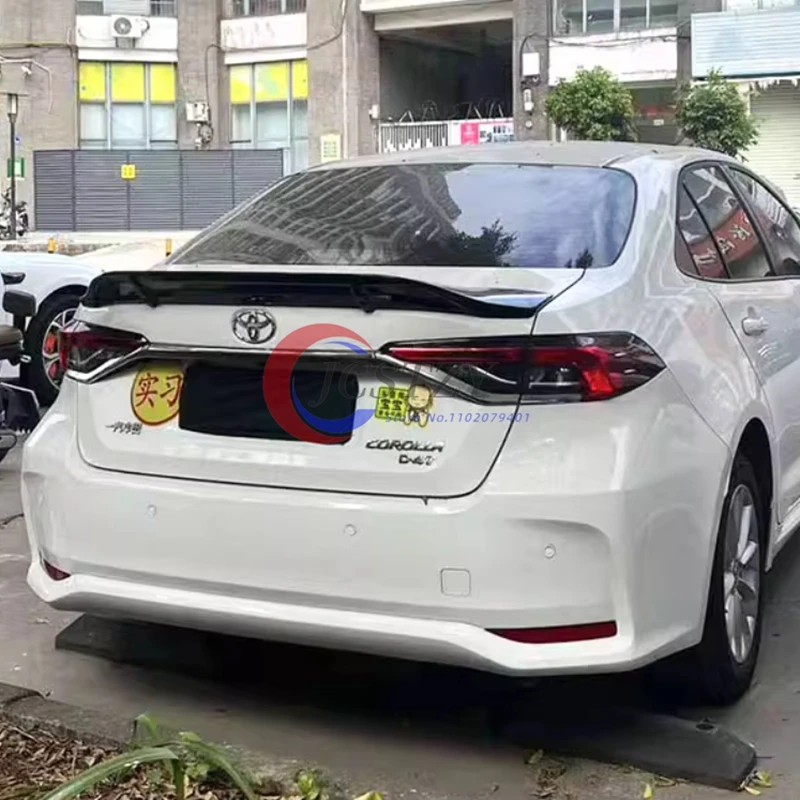 

R стиль из настоящего углеродного волокна/АБС-пластика, задний спойлер для багажника, комплект кузова, аксессуары для Toyota Corolla 2019 2020 2021 2022 2023