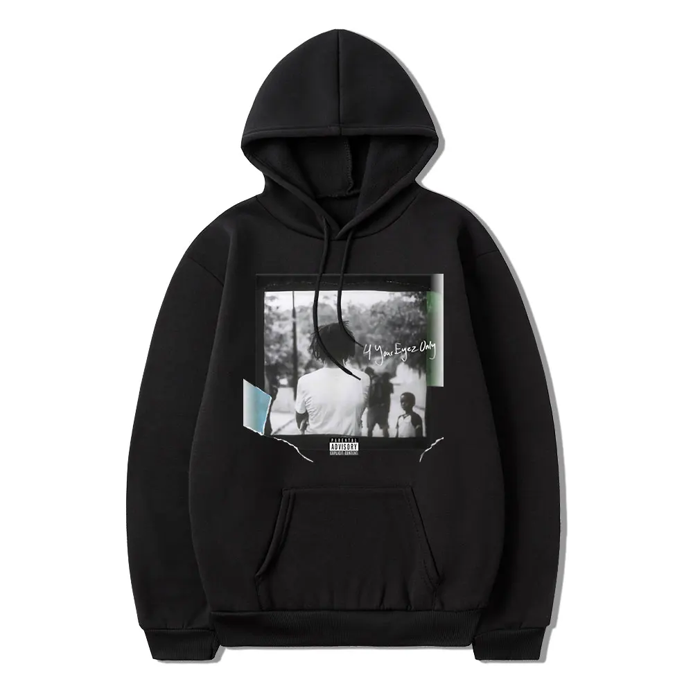 

Толстовка Rapper J Cole - 4 Your Eyez с длинными рукавами Зимняя Повседневная Свободная дизайнерская нишевая спортивная мужская Толстовка 2022 с принто...