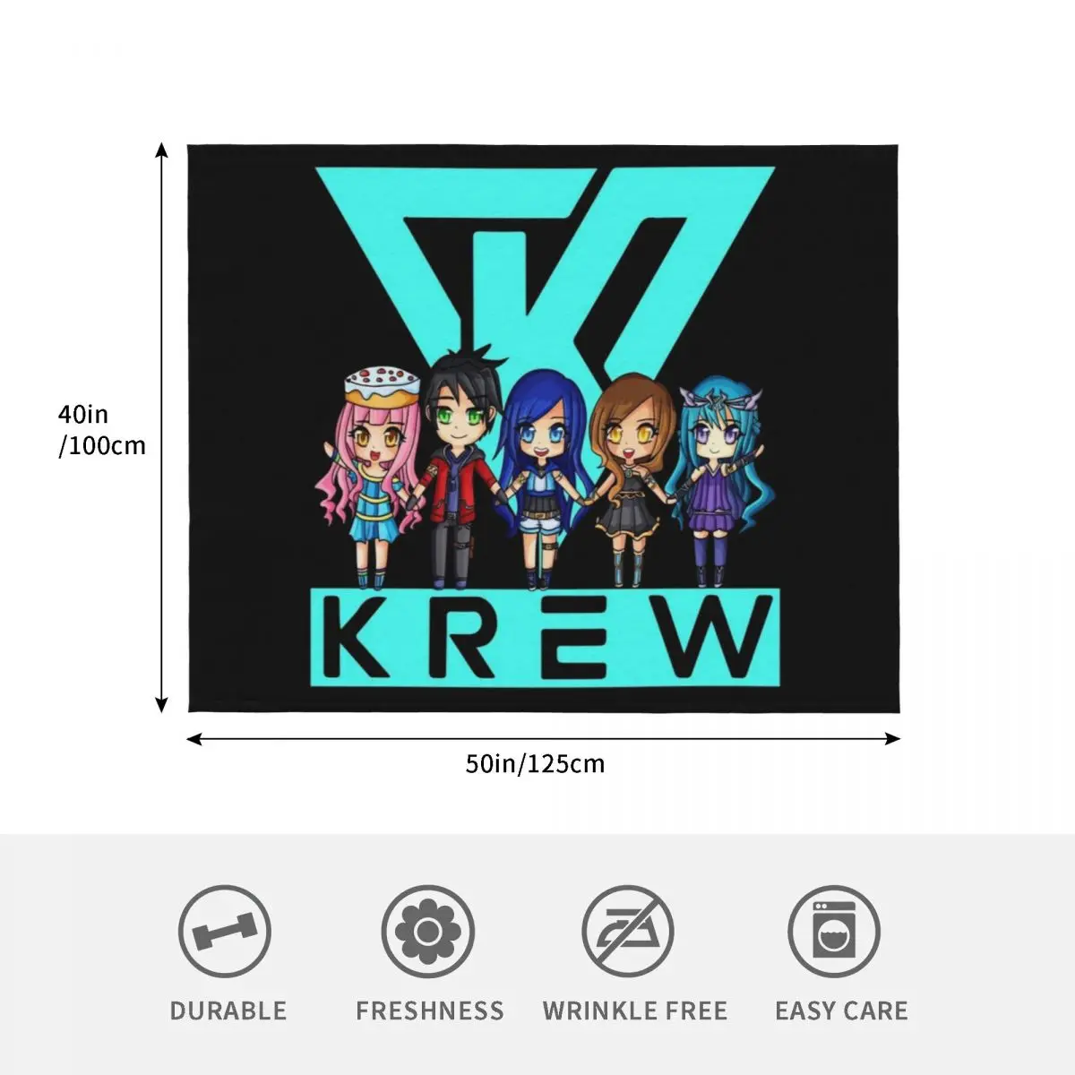 Фото Плед Krew, устойчивый к выцветанию, прочный плед №4